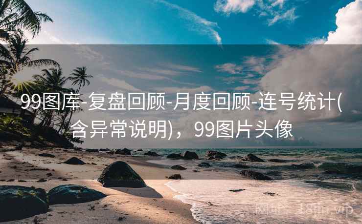 99图库-复盘回顾-月度回顾-连号统计(含异常说明)，99图片头像